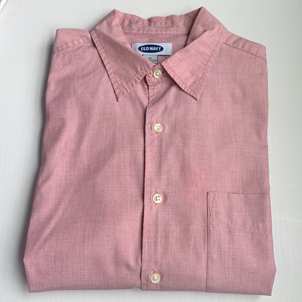 Old Navy Red Short Sleeve Shirt -Medium